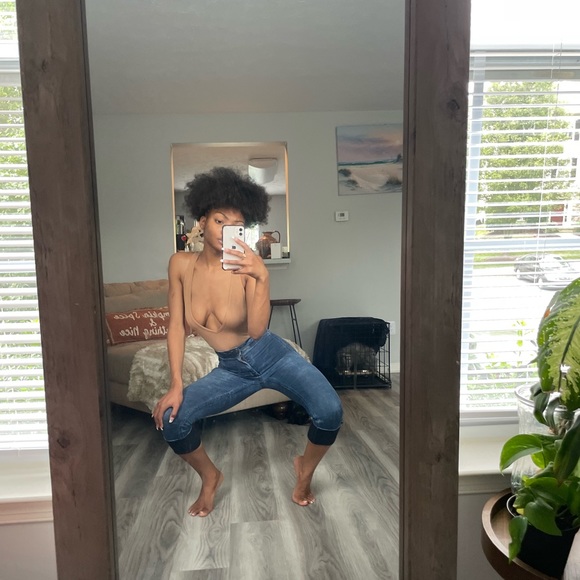 Cream Baby Brown Bodysuit Tanktop - Picture 1 of 13